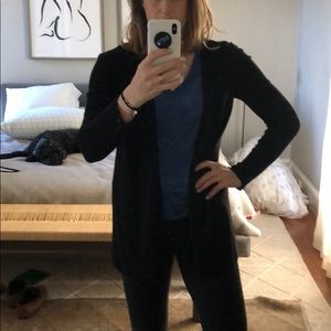 Theory 100% cashmere black cardigan